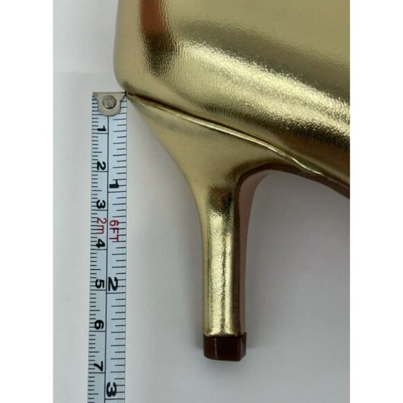 CHASE+CHLOE/ Julian-1/ Gold Metallic / Pointed-Toe Heels With 3-Inch Stiletto - Picture 5 of 7